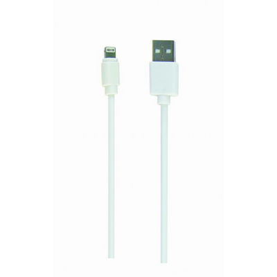 Gembird CC-USB2-AMLM-2M-W USB Lightning charging combo cable 2m White