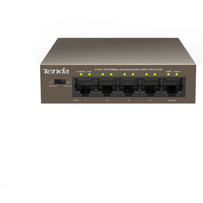 Tenda TEF1105P-4-63W 5-p PoE 10/100Mbps unmanaged Switch