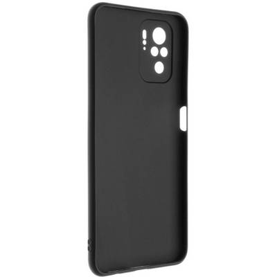 FIXED Back rubberized cover Story for Xiaomi Redmi Note 10 Black