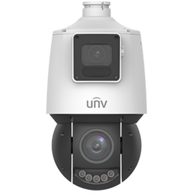 Uniview Prime 2x4MP Dual lencsés Lighthunter 4mm fix és 4,8-120mm motoros objektívvel ellátott PTZ kamera