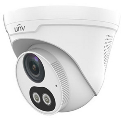 Uniview Easystar 4MP Colorhunter turret dómkamera, 4mm fix objektívvel, mikrofonnal és hangszóróval