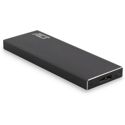 ACT AC1600 USB3.2 M.2 SATA SSD Enclosure Aluminium Design Black