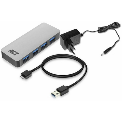 ACT AC6120 USB Hub 3.2 4 Ports Grey