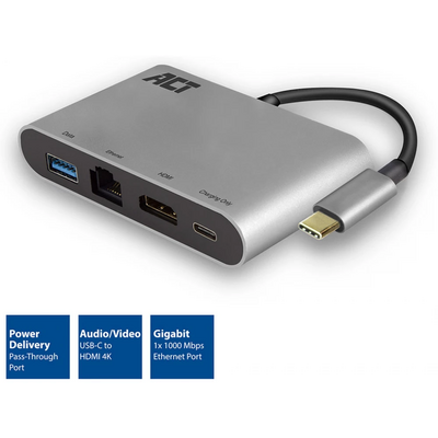 ACT AC7040 USB-C 4k Multiport Dock