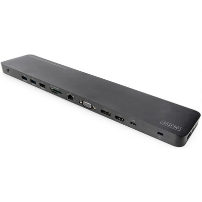 Digitus 14" Universal Notebook Docking Station, USB Type-C Black