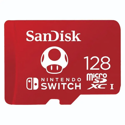 Sandisk 128GB microSDXC Class 10 UHS-1 U3 A1 For Nintendo Switch adapter nélkül