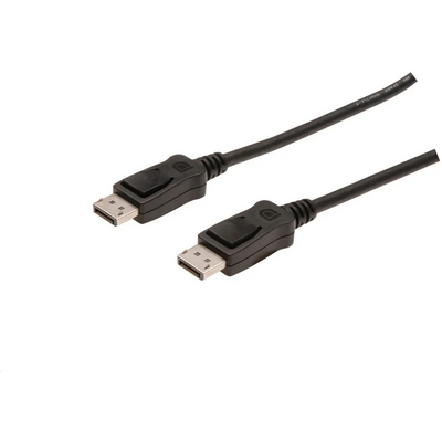 Assmann DisplayPort connection cable with interlock M/M 2m Black