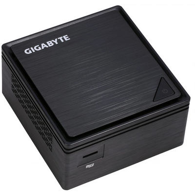 GIGABYTE PC BRIX, Intel Celeron J3455 2.3 GHz, HDMI, DSUB, LAN, WIFI, Bluetooth, 2,5" HDD hely, 4xUSB 3.0