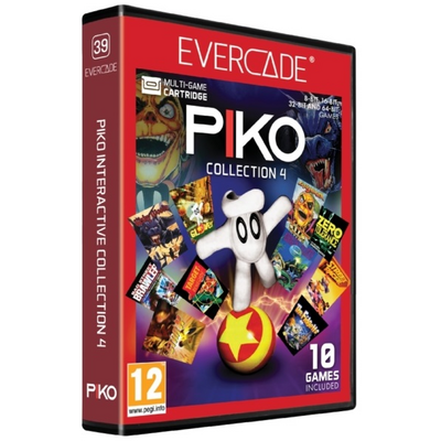 Evercade #39 Piko Interactive Collection 4 10in1 Retro Multi Game játékszoftver csomag