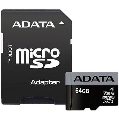 ADATA Memóriakártya MicroSDXC 64GB + Adapter UHS-I CL10 (100/75)