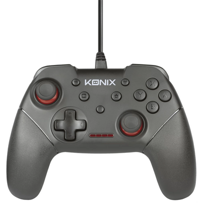 KONIX - MYTHICS Nintendo Switch/PC Vezetékes kontroller, Fekete