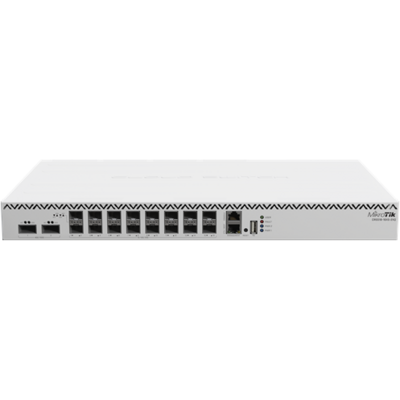 MikroTik CRS518-16XS-2XQ-RM rackbe szerelhető switch, 2x100Gbit QSFP28, 16x25Gbit SFP28 port, redundáns táp