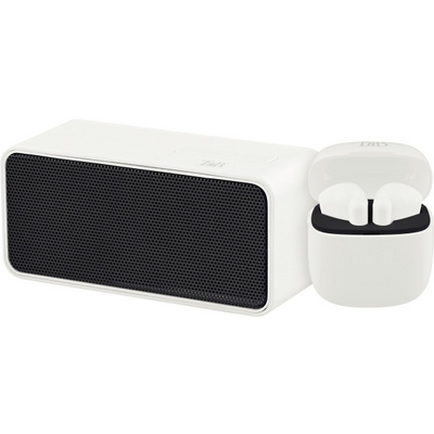 TnB Contrast Combo Bluetooth Speaker & TWS wireless headset White/Black