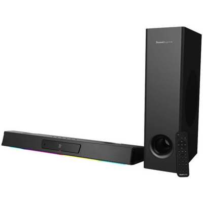 Creative Sound Blaster Katana V2X Tri-amplified Multi-channel Super X-Fi Gaming Soundbar with Compact Subwoofer Black