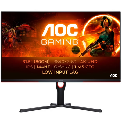 AOC 31.5" U32G3X/BK 4K UHD G-Sync - IPS LED - 144Hz | 3 év garancia |