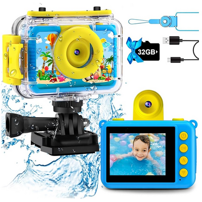 BLACKBIRD Gyerek Kamera és Digitális Fényképezőgép vízálló, Kék
