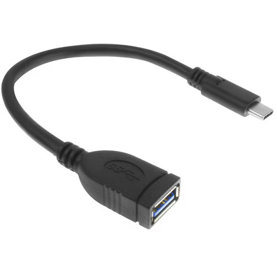 ACT AC7340 USB3.2 Gen2 OTG cable C male 0,2m Black