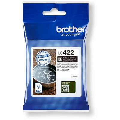 Brother LC-422BK INK BLACK F. MFC-J5340/5345/5740/6540/6940DW