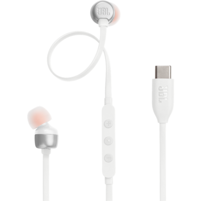 JBL T 310 C WHT vezetékes USB C mikrofonos fehér fülhallgató