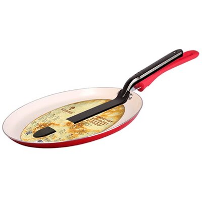 Berlinger Haus BL-3374-SP 24 cm spatulával, piros palacsintasütő