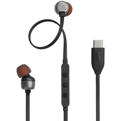 JBL T 310 C BLK vezetékes USB C mikrofonos fekete fülhallgató