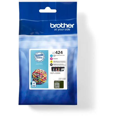 Brother LC-424VALUE PACK INK F/ DCP-J1200W F/ 750P.