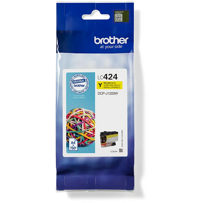 Brother LC-424Y INK YELLOW F/ DCP-J1200W F/ 750P.