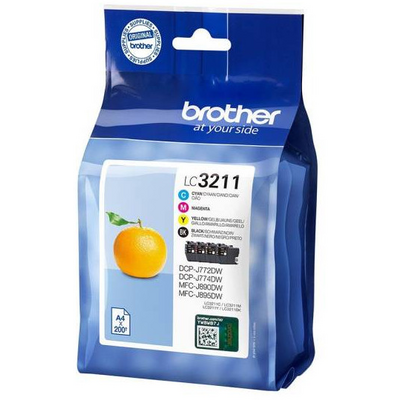 Brother LC-3211VALDR F. DCP-J772DW SECURITIY TAG BLACK/ COL.