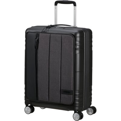 American Tourister HELLO CABIN Spinner 55/20 Exp 15.6" szürke/fekete kabinbőrönd