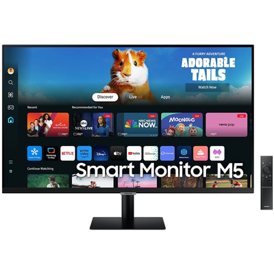 SAMSUNG SMART VA monitor 27" M5, 1920x1080, 16:9, 250cd/m2, 4ms, 2xHDMI/2xUSB/WiFi/Bluetooth, hangszóró