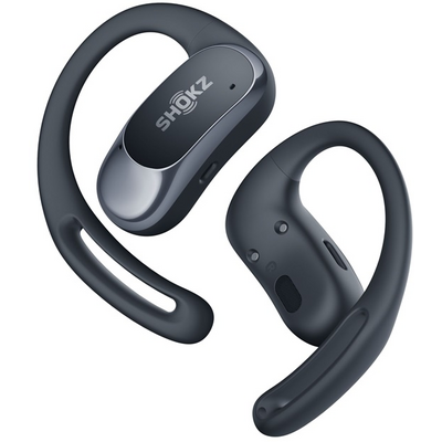 Shokz OpenFit Air. True Wireless Bluetooth fekete sport fülhallgató