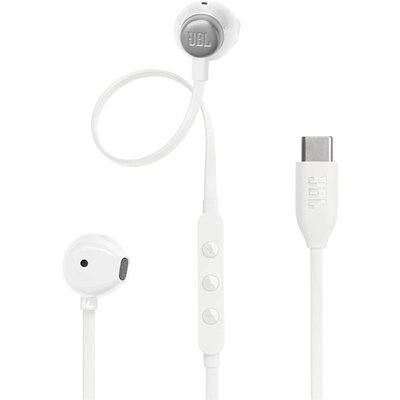 JBL T 305 C WHT vezetékes USB C mikrofonos fehér fülhallgató