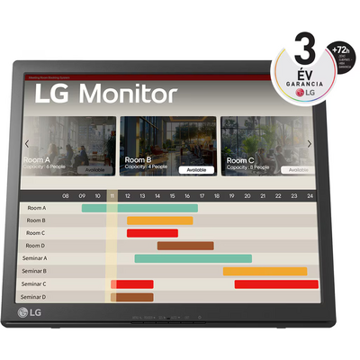 LG 17" 17BR30T-B Touch screen monitor, fekete