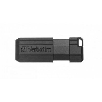 Verbatim USB DRIVE 2.0 PIN STRIPE 8GB BLACK READ UP TO 11MB/SEC