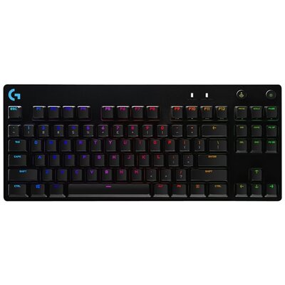 LOGITECH Billentyűzet - Pro Lightsync RGB Mechanikus Gaming Vezetékes (Clicky), US