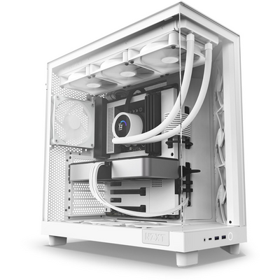 NZXT H6 Flow (2023) fehér (táp nélküli) ablakos ATX ház