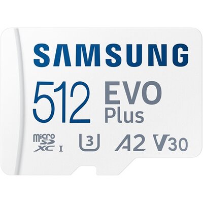 Samsung 512GB SD micro EVO Plus (SDXC Class10 UHS-I) (MB-MC512SA/EU) memória kártya adapterrel