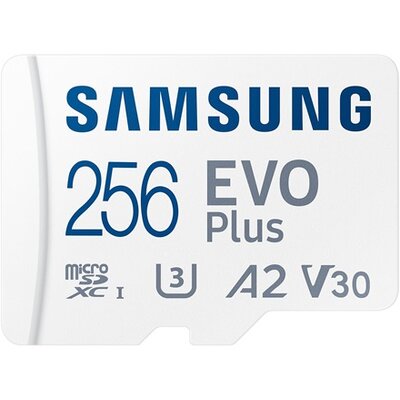 Samsung 256GB SD micro EVO Plus (SDXC Class10 UHS-I) (MB-MC256SA/EU) memória kártya adapterrel