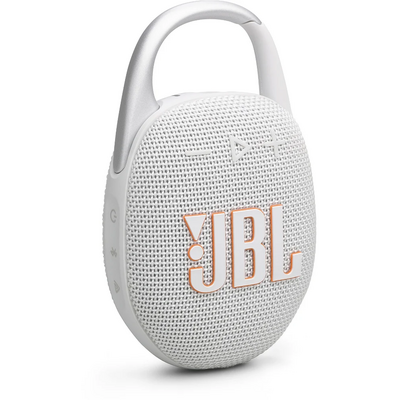 JBL Clip 5 WHT fehér hordozható Bluetooth hangszóró