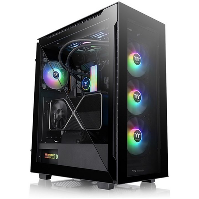 Spire SP-EW7022G/WU3-3RGB Fekete/RGB (Táp nélküli) ATX ház