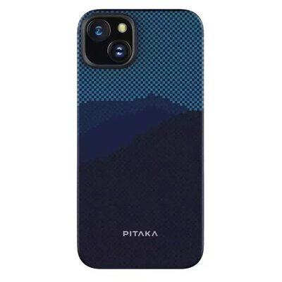 Pitaka 129435 OTH iPhone 15 kék aramid hátlap