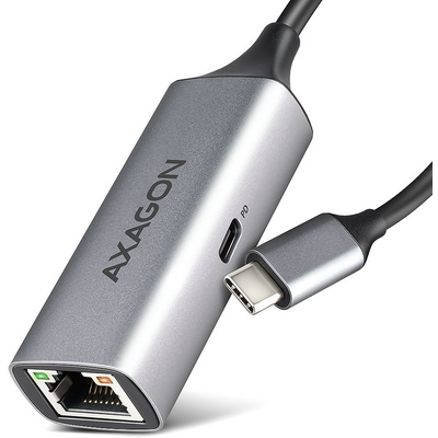 Axagon ADE-TXPD Kompakt alumínium USB-C 3.2 Gen1 Gigabit Ethernet 10/100/1000Mbit adapter