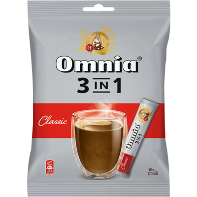 Douwe Egberts Omnia Classic 3in1 10x17,5g instant kávékeverék csomag