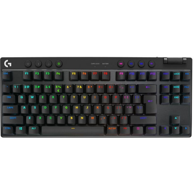 Logitech G PRO X TKL LIGHTSPEED US vezeték nélküli RGB fekete gamer billentyűzet