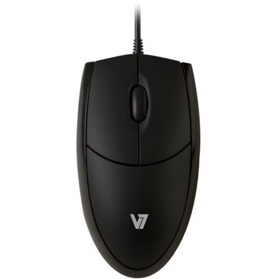 V7 MOUSE OPTICAL ALL BLK USB 3 BUTTON WHEEL 1000DPI IN