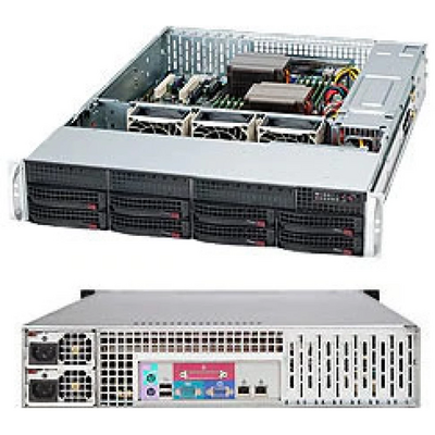 Supermicro server chassis CSE-825TQC-R802LPB, 2U, 2x800W