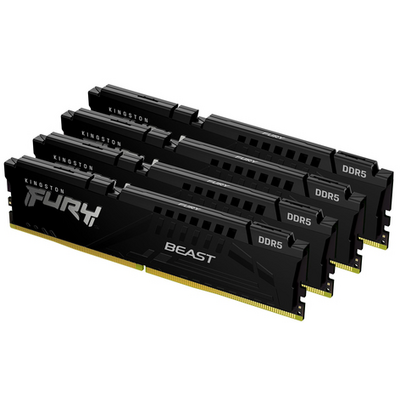 Kingston 64GB DDR5-6000MT/S CL40 DIMM (KIT OF 4) FURY BEAST BLACK XMP