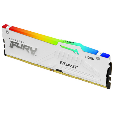 Kingston 16GB DDR5-6000MT/S CL36 DIMM FURY BEAST WHITE RGB EXPO