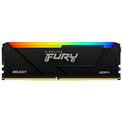 Kingston 16GB DDR4-2666MT/S CL16 DIMM 1GX8 FURY BEAST RGB