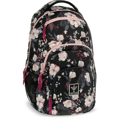 Ars Una Flowery Black 24 (5374) AU-2 hátizsák